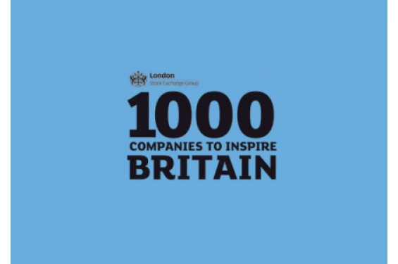 Recognised by The London Stock Exchange as one of the top 1000 companies to inspire Britain