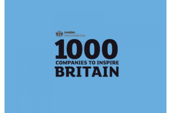 Recognised by The London Stock Exchange as one of the top 1000 companies to inspire Britain