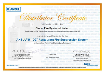 ANSUL Certificate